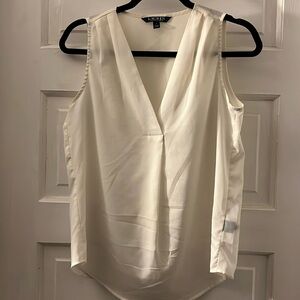 Lauren Ralph Lauren Cream Sheer Blouse GUC